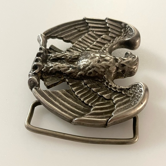 Vintage Avon Unisex American Eagle Belt Buckle - Picture 5 of 14